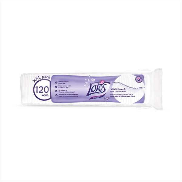 LOTOS PAMUČNE BLAZNICE 120KOM