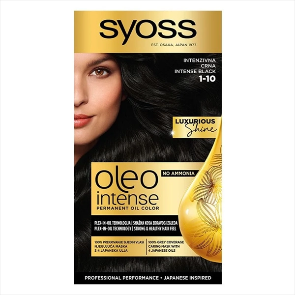 SYOSS OLEO INTENSE BOJA ZA KOSU 1-10 INTENZIVNO CRNA