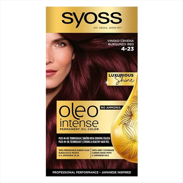 SYOSS OLEO INTENSE BOJA ZA KOSU 4-23 BURGUNDIJSKO CRVENA