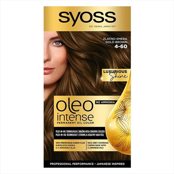 SYOSS OLEO INTENSE BOJA ZA KOSU 4-60 ZLATNO SMEĐA