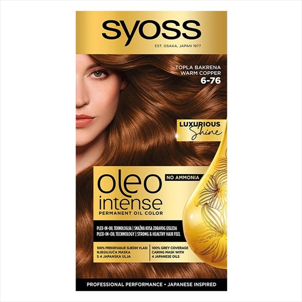 SYOSS OLEO INTENSE BOJA ZA KOSU 6-76 TOPLO BAKARNA