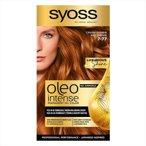 SYOSS OLEO INTENSE BOJA ZA KOSU 7-77 CRVENI ĐUMBIR