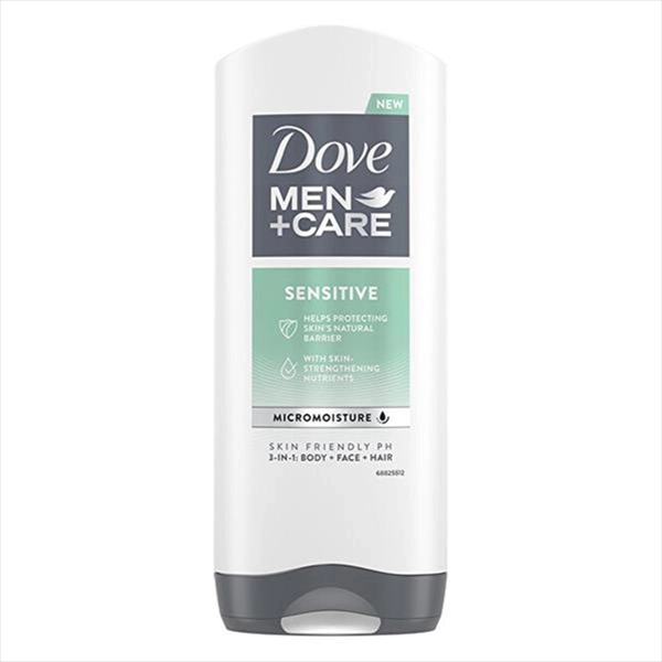 DOVE MEN GEL ZA TUŠIRANJE SENSITIVE 3U1 400ML