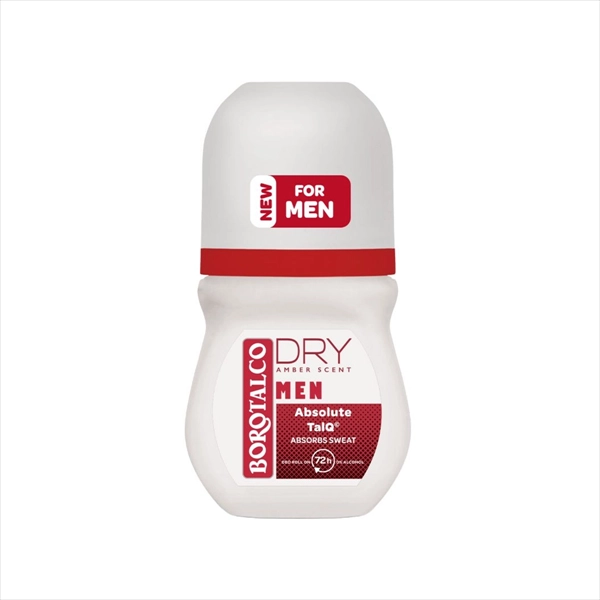BOROTALCO DEO ROLL-ON MEN DRY AMBER SCENT 50ML
